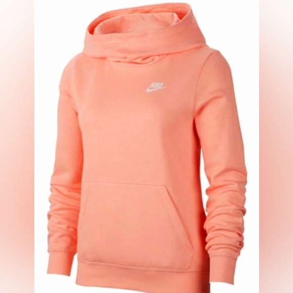 Nike Peach Club Funnel Neck Hoodie Peach Colorway 2XL - Picture 1 of 8